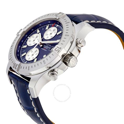 breitling colt blue leather